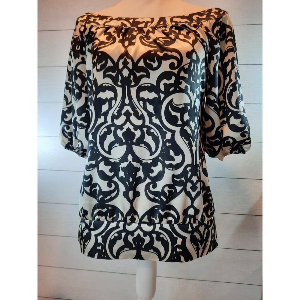 White House Black Market Womens Puffy Sleeve Size S